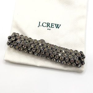 JCrew pewter sparkle statement bracelet